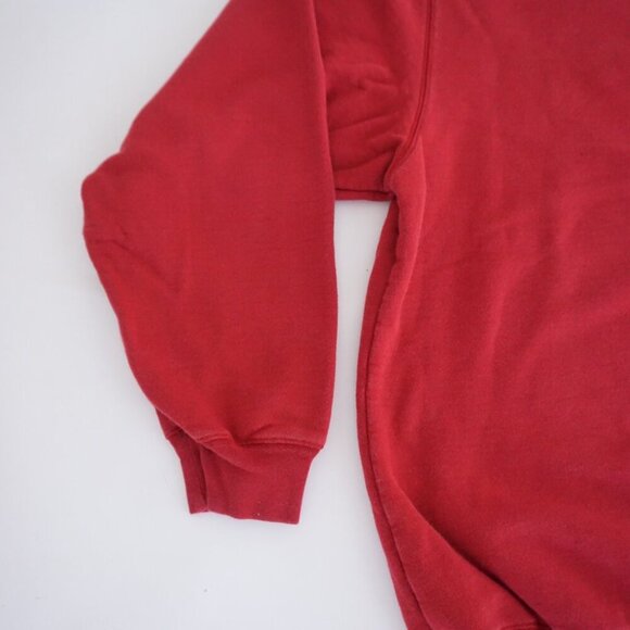 90S Wind River Outfitters Canada Embroidered Moose Red 100% Cotton Crewneck XXL - Picture 8 of 9
